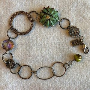Boho Eclectic Desert Heart Bracelet USA Made VGC